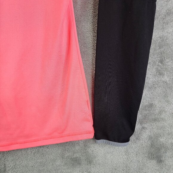 Womens Xersion Pullover Top Shirt Slim Fit 1/2 Zip Pink Black Gray Long Sleeve M - Picture 3 of 12